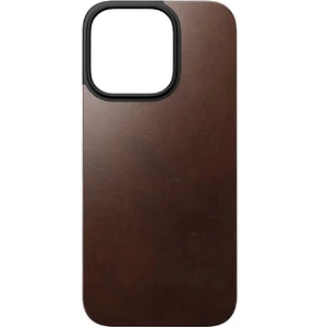 Темно-коричневий шкіряний чохол Nomad Magnetic Leather Back для iPhone 16 Pro - Фото 2