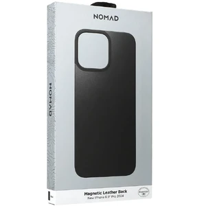 Черный кожаный чехол Nomad Magnetic Leather Back для iPhone 16 Pro Max - Фото 5