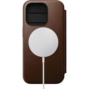 Шкіряний чохол Nomad Modern Leather Brown для iPhone 15 Pro - Фото 3