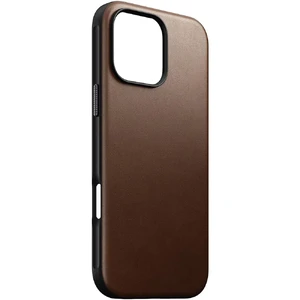 Шкіряний чохол Nomad Modern Leather MagSafe для iPhone 16 Pro темно-коричневий - Фото 2