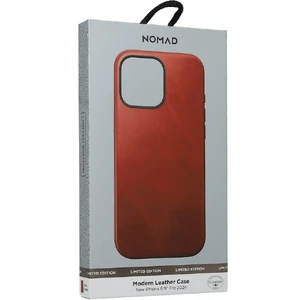 Бронзовый кожаный чехол MagSafe Nomad Modern Leather для iPhone 16 Pro Max - Фото 7