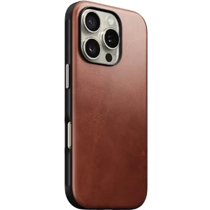 Бронзовий шкіряний чохол Nomad Modern Leather MagSafe для iPhone 16 Pro - Фото 2