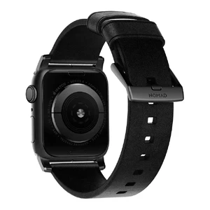 Шкіряний ремінець Nomad Modern Strap Black Hardware Black для Apple Watch Ultra 49mm | 45mm | 44mm | 42mm - Фото 2