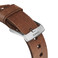 Кожаный ремешок Nomad Modern Strap Rustic Brown | Silver Hardware для Apple Watch Ultra 49mm | 45mm | 44mm | 42mm - Фото 4