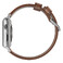 Кожаный ремешок Nomad Modern Strap Rustic Brown | Silver Hardware для Apple Watch Ultra 49mm | 45mm | 44mm | 42mm - Фото 5