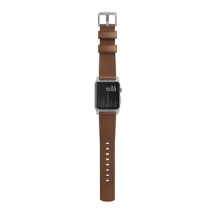 Кожаный ремешок Nomad Modern Strap Rustic Brown | Silver Hardware для Apple Watch 38mm - Фото 6
