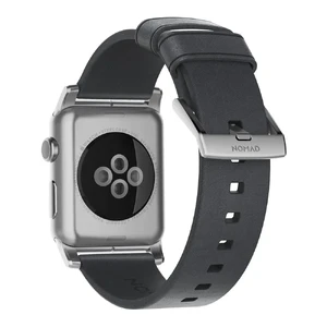 Кожаный ремешок Nomad Modern Strap Slate Gray | Silver Hardware для Apple Watch Ultra 49mm | 45mm | 44mm | 42mm - Фото 2