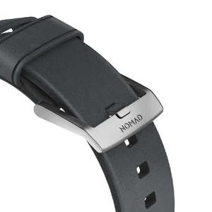 Кожаный ремешок Nomad Modern Strap Slate Gray | Silver Hardware для Apple Watch Ultra 49mm | 45mm | 44mm | 42mm - Фото 4