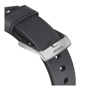 Кожаный ремешок Nomad Modern Strap Slate Gray | Silver Hardware для Apple Watch 38mm - Фото 4
