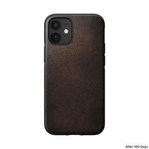 Кожаный чехол Nomad Rugged Case Horween Leather Rustic Brown для iPhone 12 mini - Фото 2