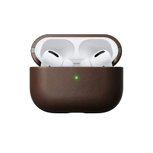 Коричневий шкіряний чохол Nomad Rugged Case для навушників Apple AirPods Pro