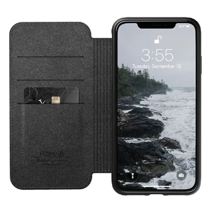 Кожаный чехол-книжка Nomad Rugged Folio Black для iPhone XS Max - Фото 4