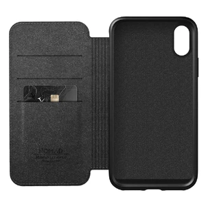 Кожаный чехол-книжка Nomad Rugged Folio Black для iPhone XS Max - Фото 5