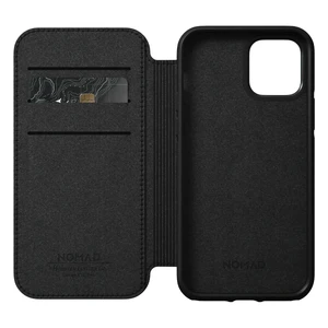 Черный кожаный чехол-книжка Nomad Rugged Folio Horween Leather Black для iPhone 12 | 12 Pro - Фото 5