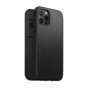 Чорний шкіряний чохол-книжка Nomad Rugged Folio Horween Leather Black для iPhone 12 Pro Max - Фото 6