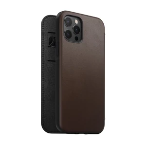 Кожаный чехол-книжка Nomad Rugged Folio Horween Leather Rustic Brown для iPhone 12 Pro Max - Фото 6