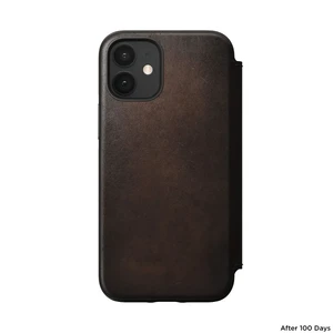 Кожаный чехол-книжка Nomad Rugged Folio Horween Leather Rustic Brown для iPhone 12 mini - Фото 2