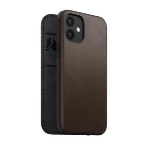 Кожаный чехол-книжка Nomad Rugged Folio Horween Leather Rustic Brown для iPhone 12 mini - Фото 6