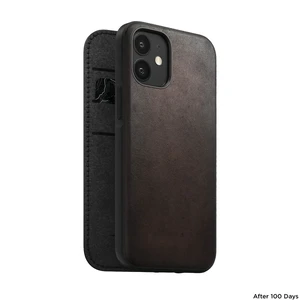 Кожаный чехол-книжка Nomad Rugged Folio Horween Leather Rustic Brown для iPhone 12 mini - Фото 7