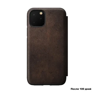 Шкіряний чохол-книжка Nomad Rugged Folio Rustic Brown для iPhone 11 Pro - Фото 2