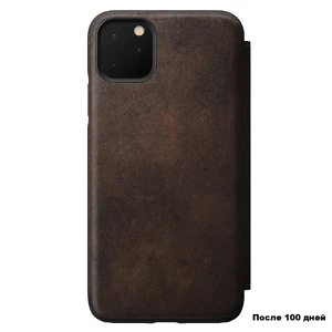 Шкіряний чохол-книжка Nomad Rugged Folio Rustic Brown для iPhone 11 Pro Max - Фото 2