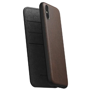 Кожаный чехол-книжка Nomad Rugged Folio Rustic Brown для iPhone XS Max - Фото 6