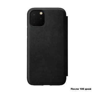 Шкіряний чохол-книжка Nomad Rugged Tri-Folio Black для iPhone 11 Pro Max - Фото 2