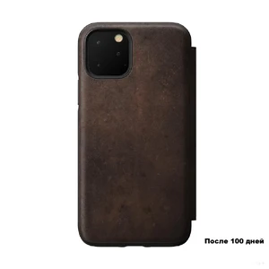 Шкіряний чохол-книжка Nomad Rugged Tri-Folio Rustic Brown для iPhone 11 Pro - Фото 2