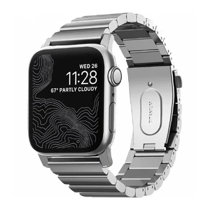 Ремінець Nomad Titanium Band Silver для Apple Watch Ultra 49mm | 45mm | 44mm | 42mm  - Фото 1