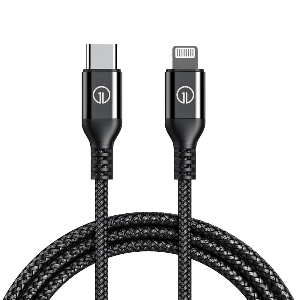 Купить Плетеный кабель USB-C to Lightning для iPhone / iPad / iPod |  oneLounge 1Power (1.2 m) по цене 399 грн в Украине: фото, характеристики и  отзывы DC026