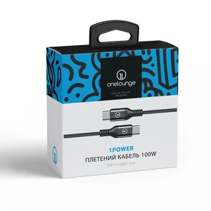 Плетений кабель oneLounge 1Power USB-C to USB-C 100W (2 m) для MacBook | iPad | ноутбук - Фото 7