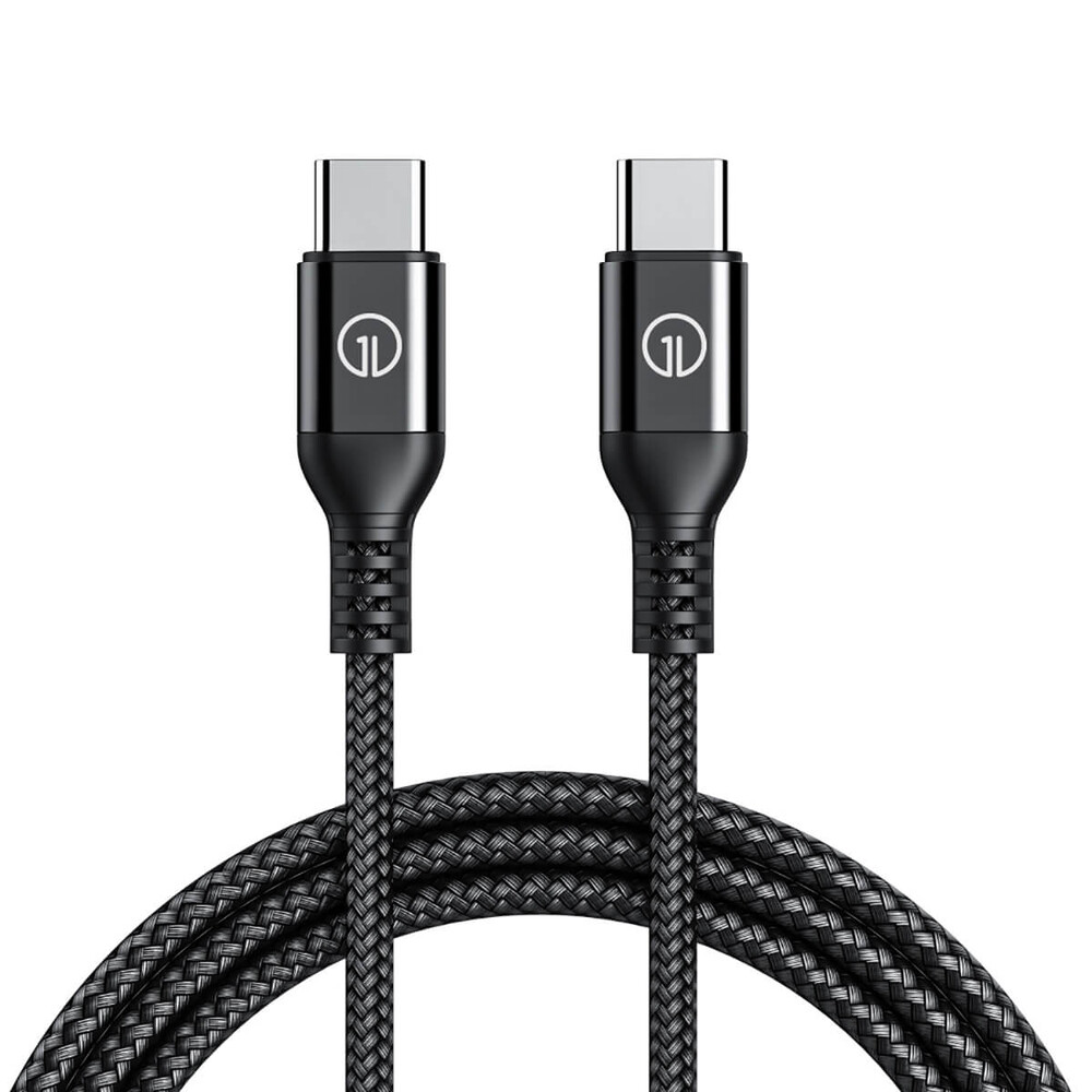 Плетений кабель oneLounge 1Power USB-C to USB-C 60W (1.2 m) в Мукачеві