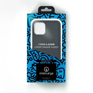 Супертонкий чехол oneLounge 1Thin 0.35mm Black для iPhone 14 | 13 - Фото 6