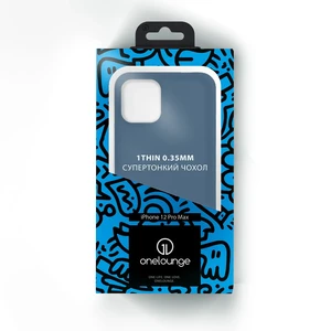 Супертонкий чохол oneLounge 1Thin 0.35mm Blue для iPhone 12 Pro Max - Фото 10