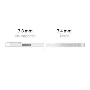 Супертонкий чехол oneLounge 1Thin 0.35mm White для iPhone 13 - Фото 4