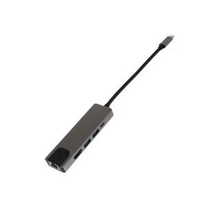 Многофункциональный хаб iLoungeMax 5 в 1 4K HDMI+Rj45+USB 3.1+USB-A+Type-C для MacBook - Фото 3