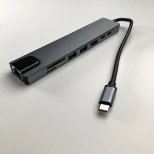 Мультифункциональный хаб 8 в 1 для MacBook/iPad с разъемами Thunderbolt, HDMI 4K, кардридером SD, USB-A, RJ45 | iLoungeMax Multifunctional - Фото 8