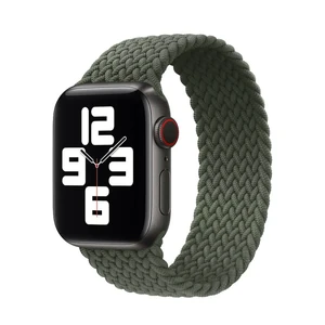 Плетений монобраслет iLoungeMax Braided Solo Loop Inverness Green для Apple Watch Ultra 49mm | 45mm | 44mm | 42mm Size M OEM  - Фото 1