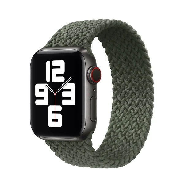 Плетений монобраслет iLoungeMax Braided Solo Loop Inverness Green для Apple Watch Ultra 49mm | 45mm | 44mm | 42mm Size M OEM у Рівному