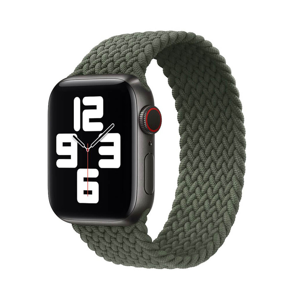 Плетеный монобраслет iLoungeMax Braided Solo Loop Inverness Green для Apple Watch 40mm | 38mm Size M OEM