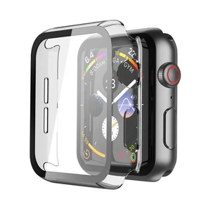 Прозрачный чехол с защитным стеклом iLoungeMax Clear Premium Case PC+Glass для Apple Watch 44mm  - Фото 1