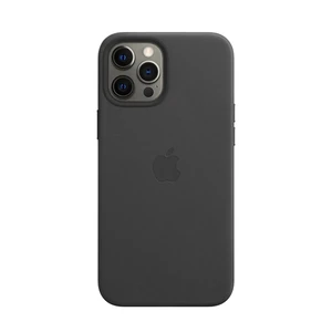 Кожаный чехол iLoungeMax Genuine Leather Case MagSafe Black для iPhone 12 Pro Max ОЕМ  - Фото 1