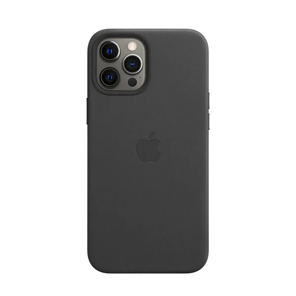 Кожаный чехол iLoungeMax Genuine Leather Case MagSafe Black для iPhone 12 Pro Max ОЕМ