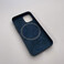 Кожаный чехол iLoungeMax Genuine Leather Case MagSafe Baltic Blue для iPhone 12 mini ОЕМ - Фото 6
