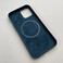 Шкіряний чохол iLoungeMax Genuine Leather Case MagSafe Blue Lake для iPhone 12 Pro Max ОЕМ - Фото 5