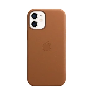 Шкіряний чохол iLoungeMax Genuine Leather Case MagSafe Brown для iPhone 12 | 12 Pro ОЕМ - Фото 2