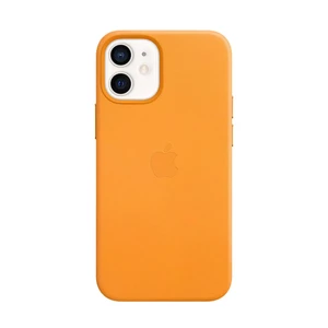 Шкіряний чохол iLoungeMax Genuine Leather Case MagSafe Orange для iPhone 12 mini ОЕМ  - Фото 1