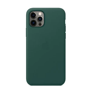 Шкіряний чохол iLoungeMax Genuine Leather Case MagSafe Pine Green для iPhone 12 | 12 Pro ОЕМ  - Фото 1