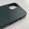 Кожаный чехол iLoungeMax Genuine Leather Case MagSafe Pine Green для iPhone 12 | 12 Pro ОЕМ