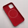 Кожаный чехол iLoungeMax Genuine Leather Case MagSafe Red для iPhone 12 | 12 Pro ОЕМ - Фото 7